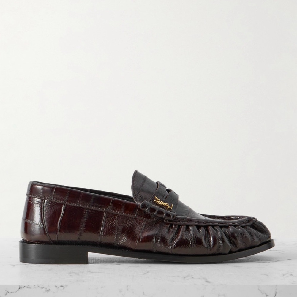 New Saint Laurent Le Loafer Supple Eel Size 38 - Picture 3 of 14